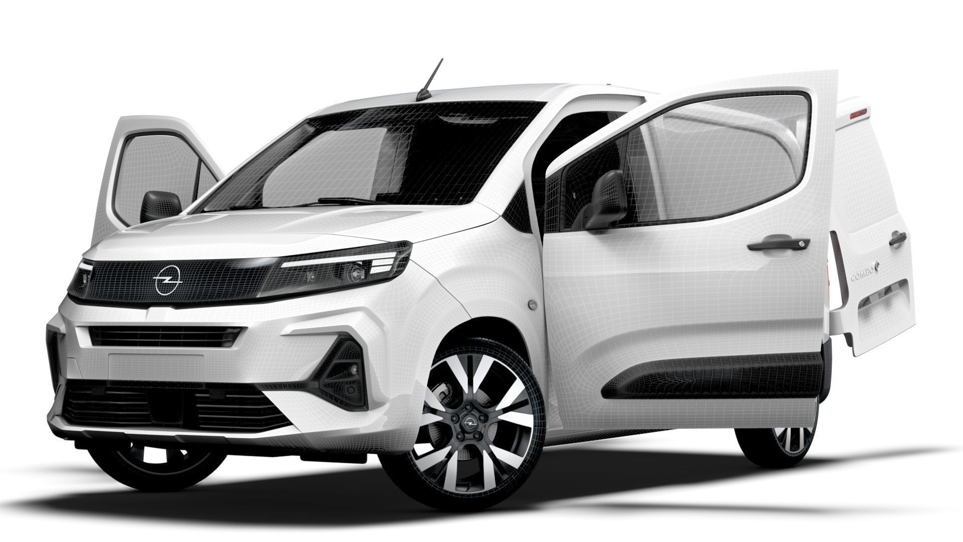 Opel Combo e SWB Van HQInterior 2024 3D model_23