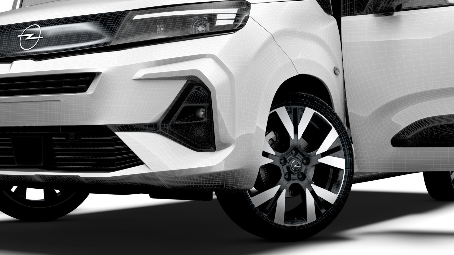 Opel Combo e SWB Van HQInterior 2024 3D model_18