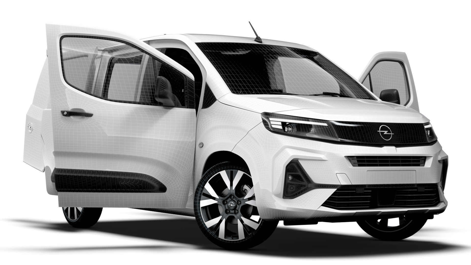 Opel Combo e SWB Van HQInterior 2024 3D model_15