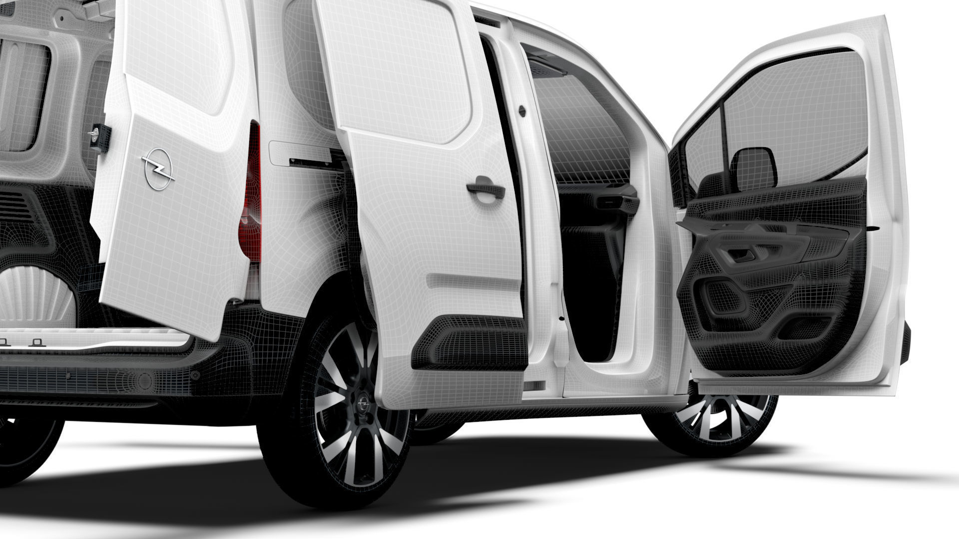 Opel Combo e SWB Van HQInterior 2024 3D model_20