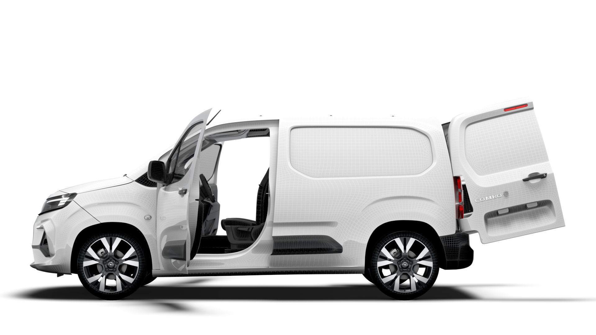 Opel Combo e SWB Van HQInterior 2024 3D model_19