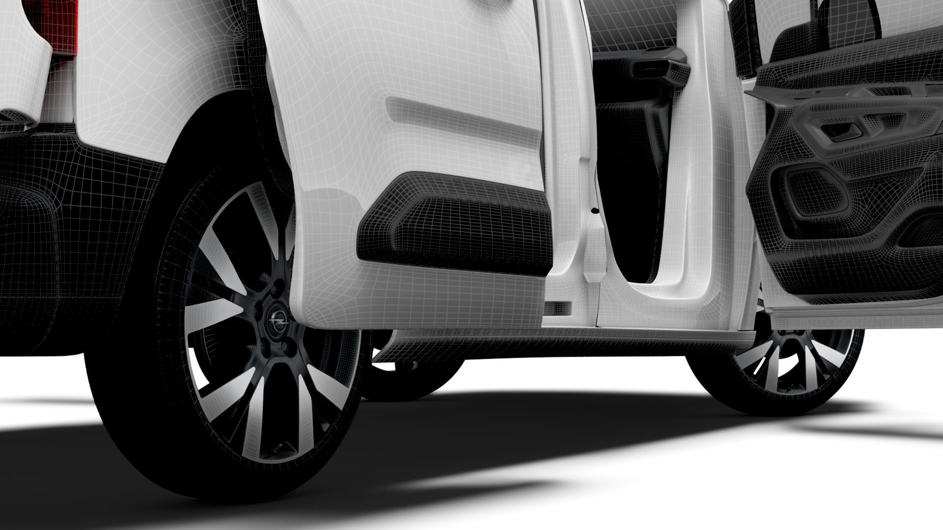 Opel Combo e SWB Van HQInterior 2024 3D model_26