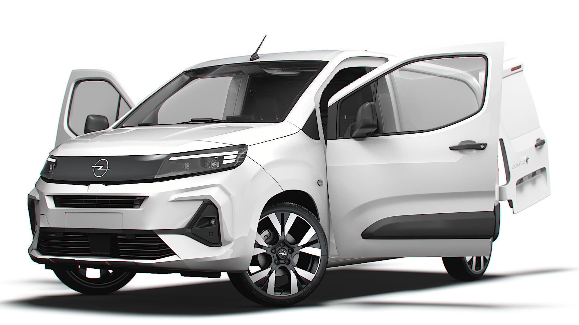 Opel Combo e SWB Van HQInterior 2024 3D model_8