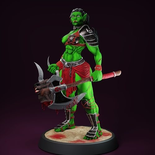 Ravaphine NSFW - The Intimidator - Tabletop Orc 3D print model