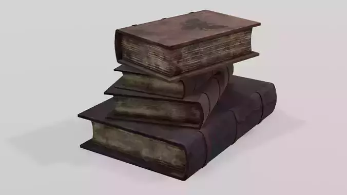 Old Books 3D Model