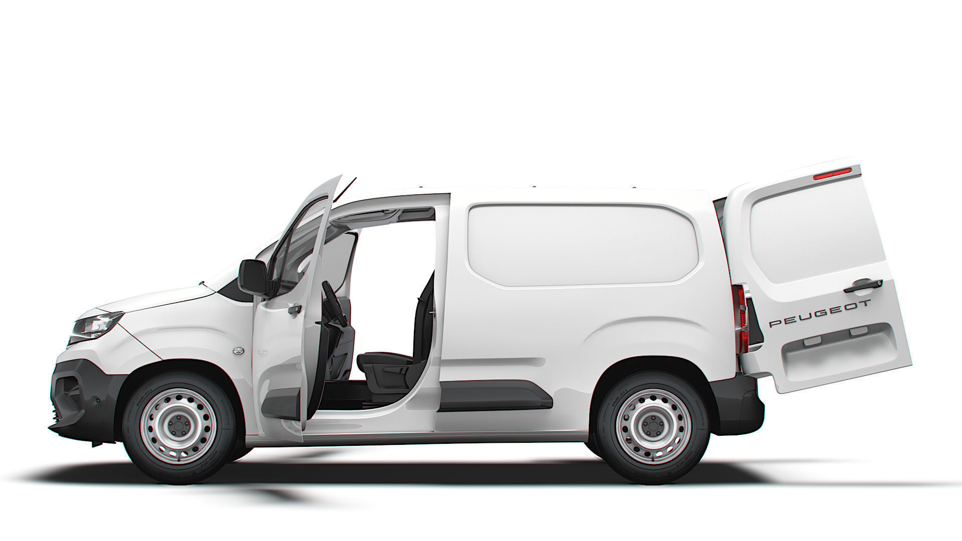 Peugeot e Partner SWB Van HQInterior 2024 3D model_4