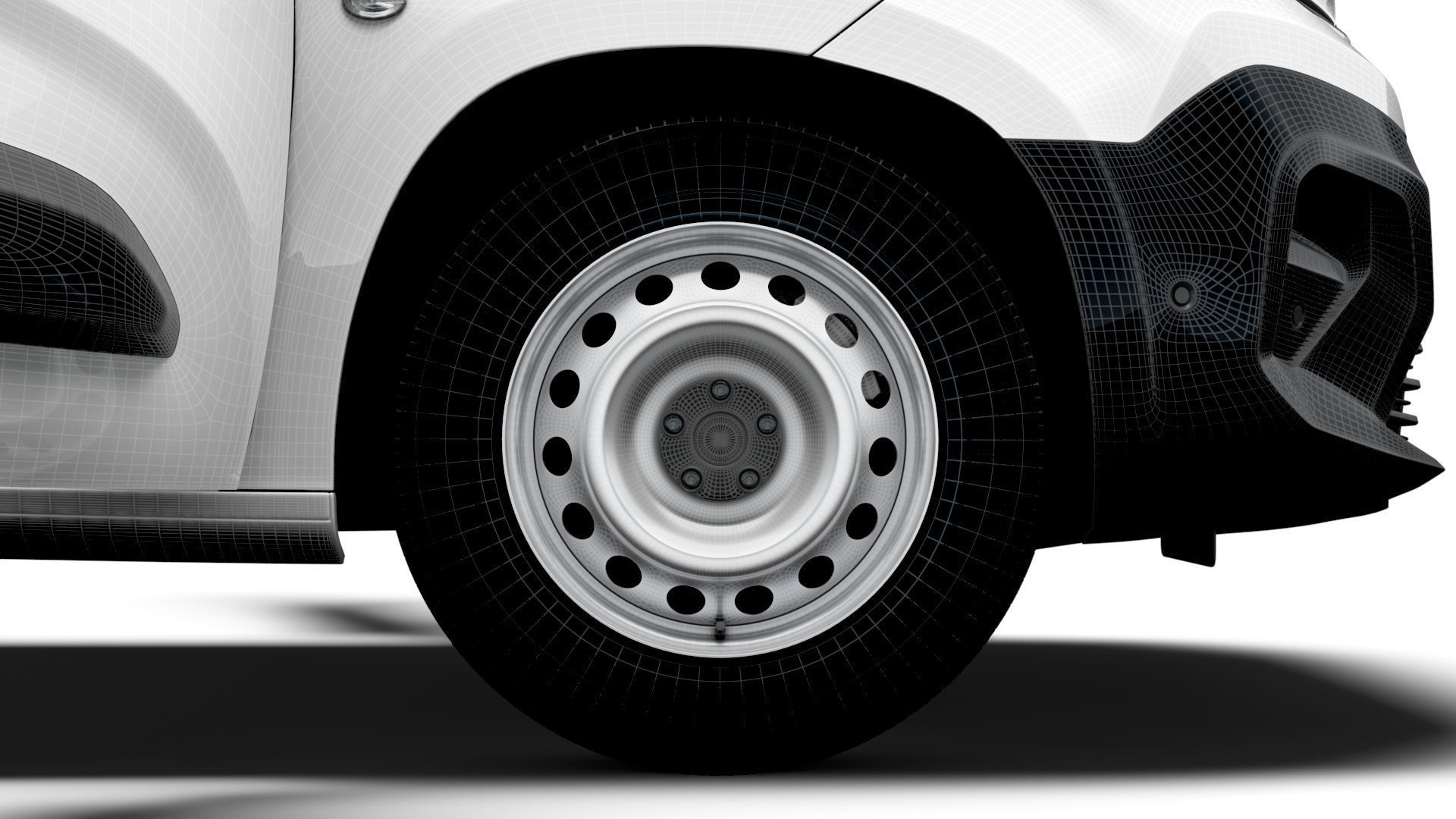 Peugeot e Partner SWB Van HQInterior 2024 3D model_24