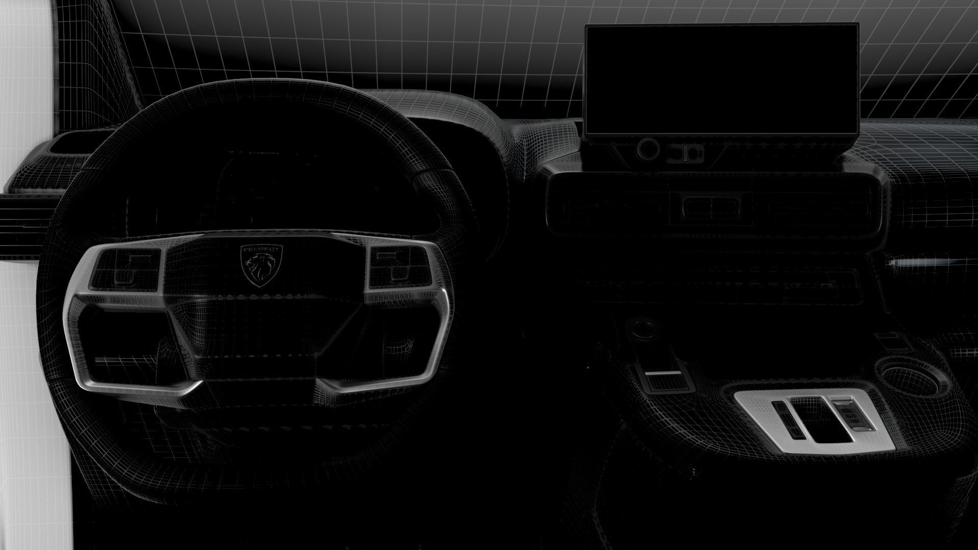 Peugeot e Partner SWB Van HQInterior 2024 3D model_29