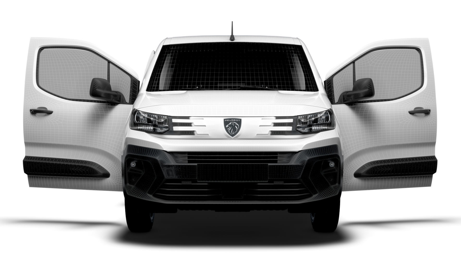 Peugeot e Partner SWB Van HQInterior 2024 3D model_21