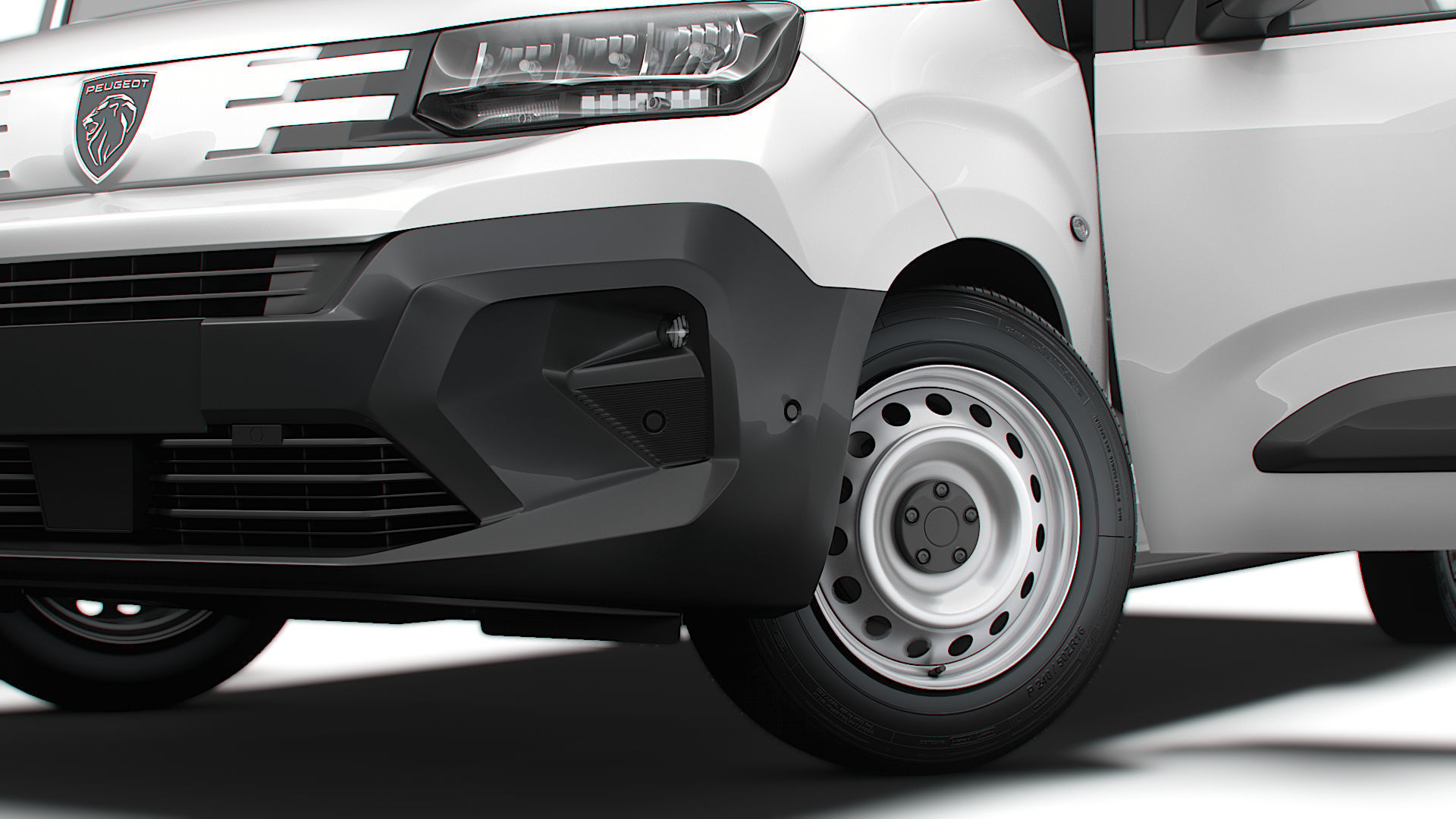 Peugeot e Partner SWB Van HQInterior 2024 3D model_3