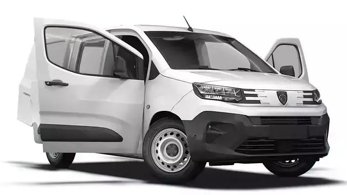 Peugeot e Partner SWB Van HQInterior 2024 3D model