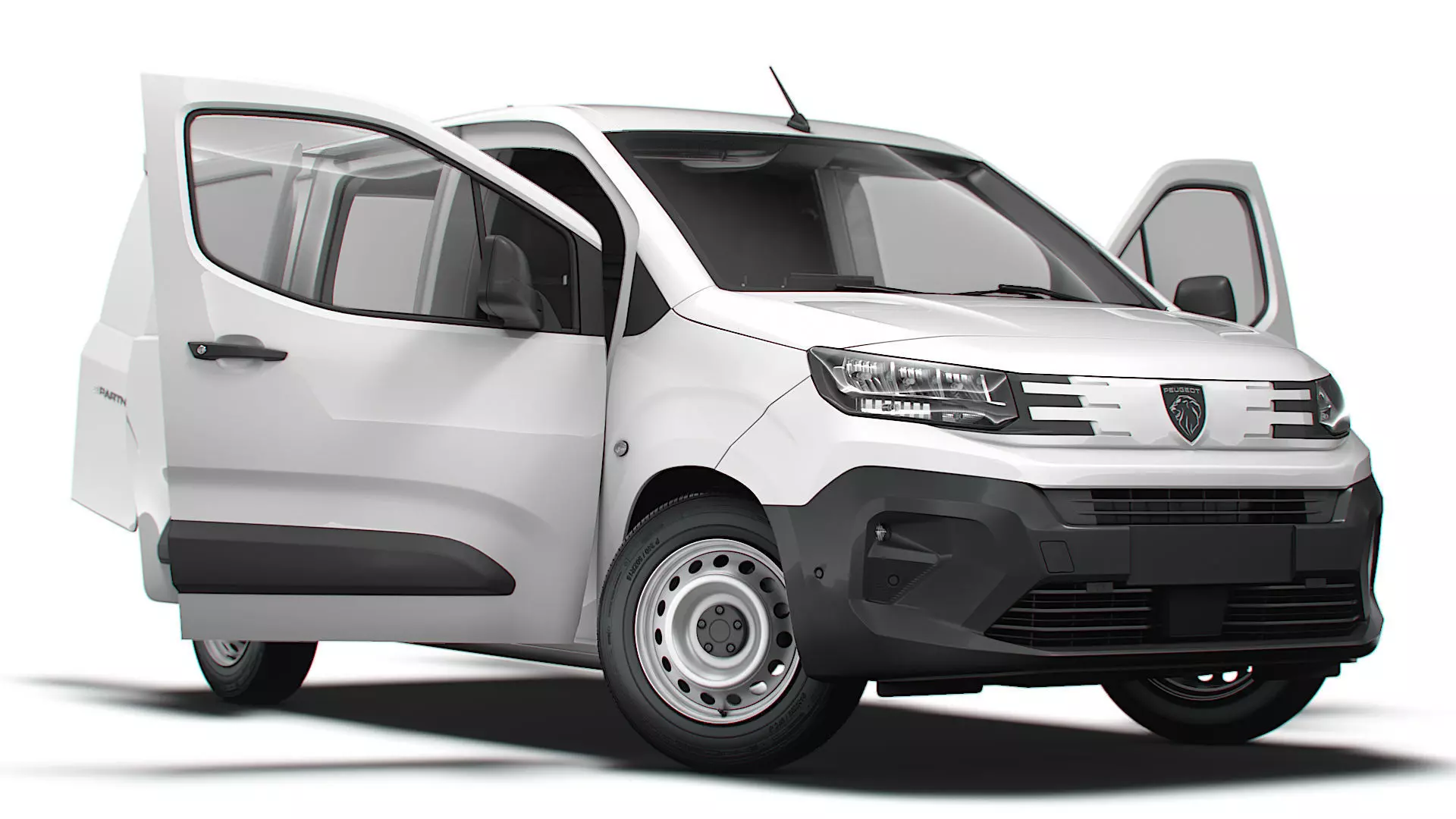 Peugeot e Partner SWB Van HQInterior 2024 3D model_0