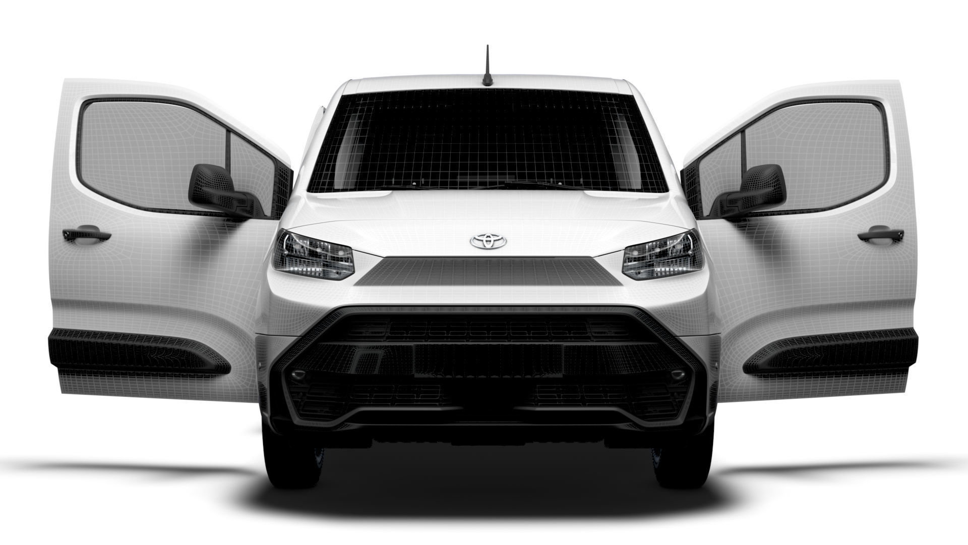 Toyota ProAce City Electric SWB Van HQInterior 2024 3D model_21