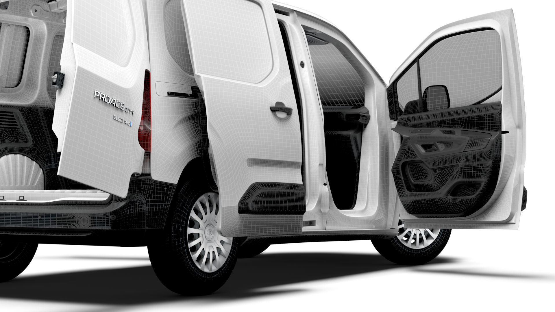 Toyota ProAce City Electric SWB Van HQInterior 2024 3D model_20