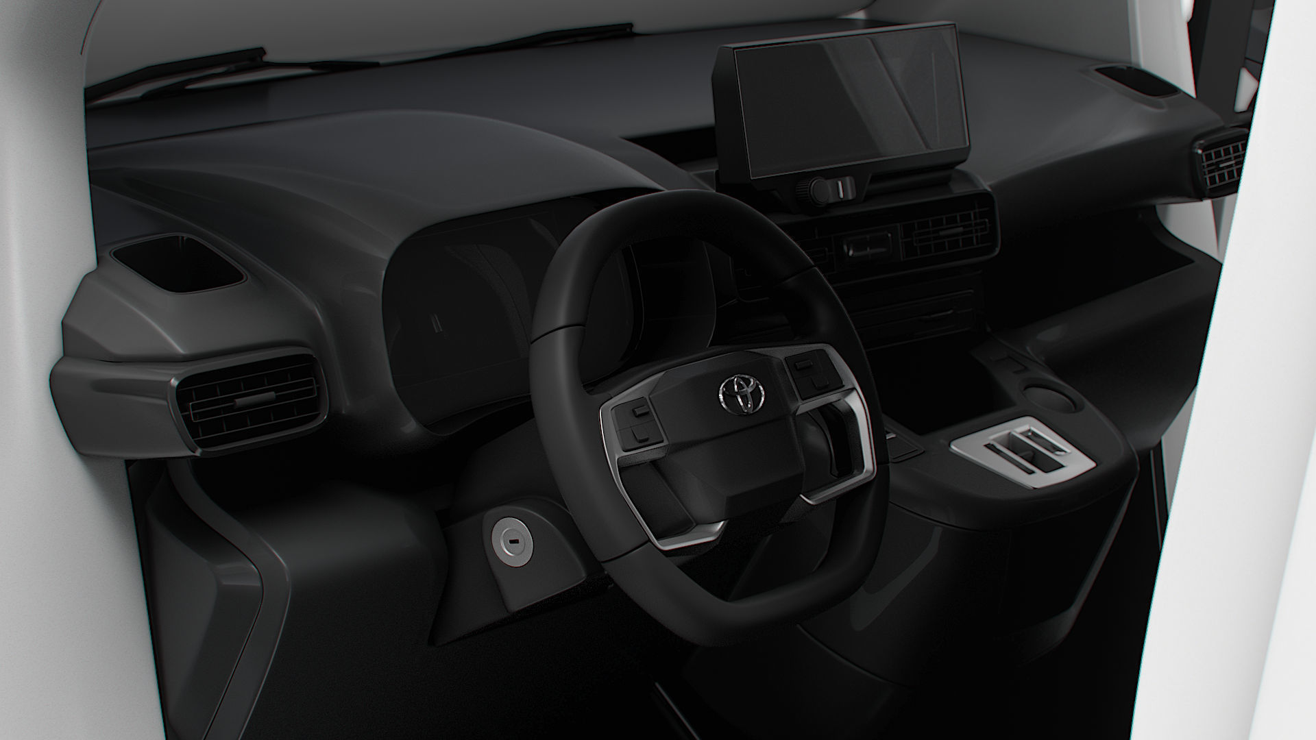 Toyota ProAce City Electric SWB Van HQInterior 2024 3D model_2