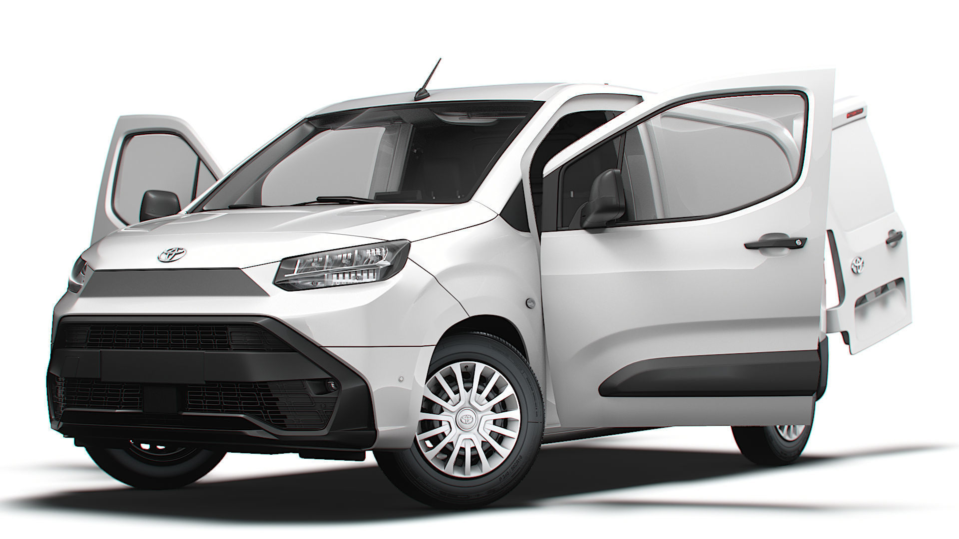 Toyota ProAce City Electric SWB Van HQInterior 2024 3D model_8