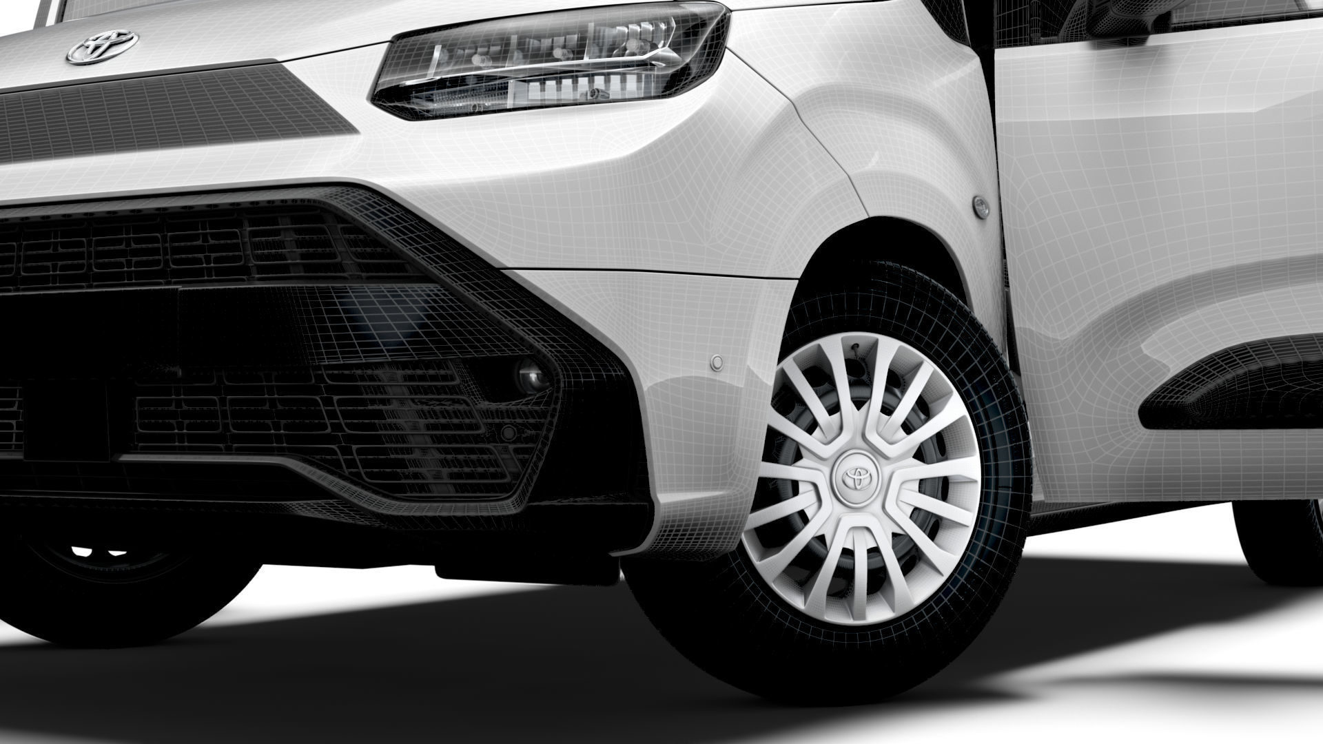 Toyota ProAce City Electric SWB Van HQInterior 2024 3D model_18