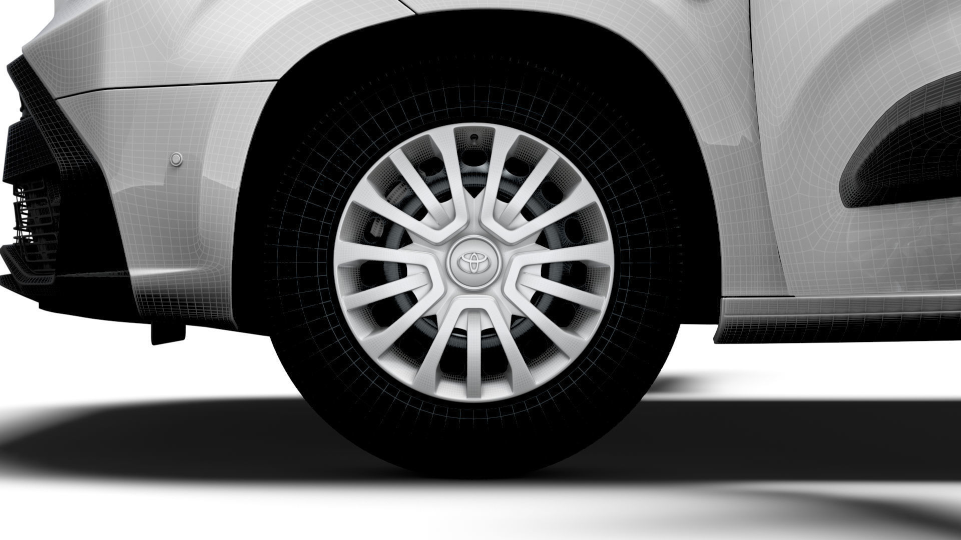 Toyota ProAce City Electric SWB Van HQInterior 2024 3D model_27