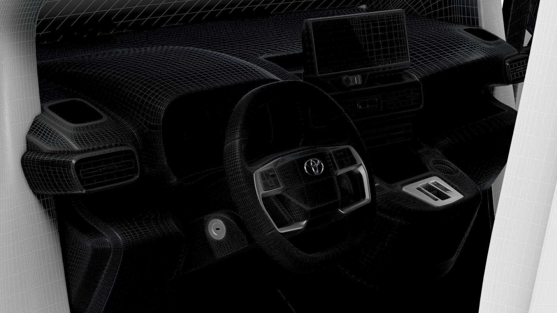 Toyota ProAce City Electric SWB Van HQInterior 2024 3D model_17