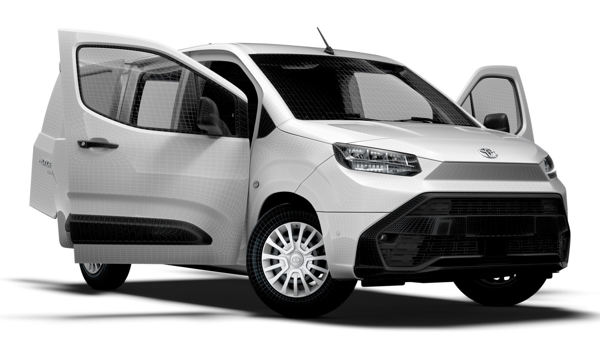 Toyota ProAce City Electric SWB Van HQInterior 2024 3D model_15