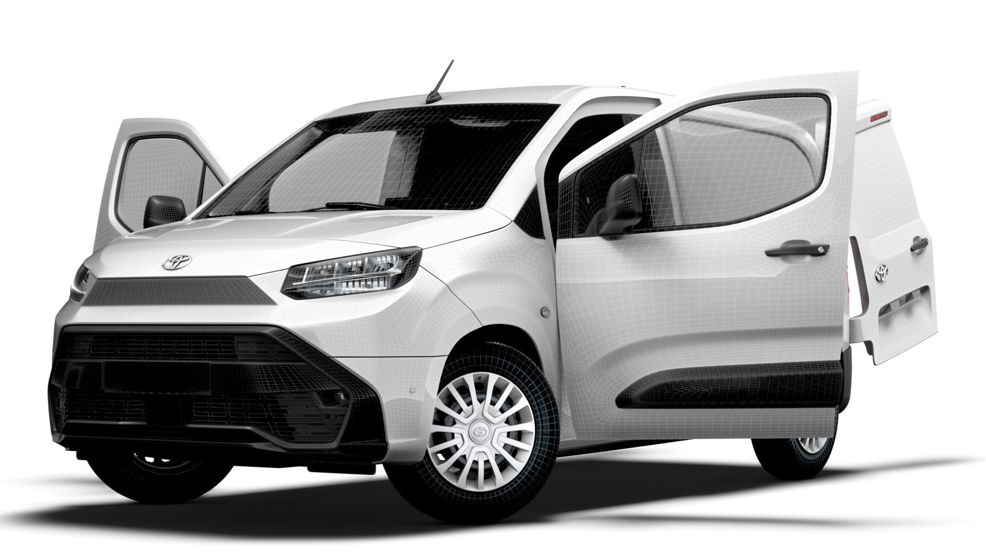 Toyota ProAce City Electric SWB Van HQInterior 2024 3D model_23