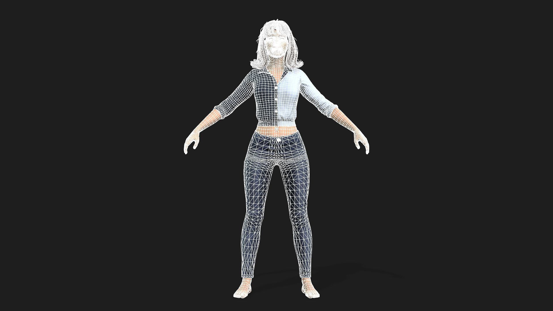 Realistic Woman 3D model_11