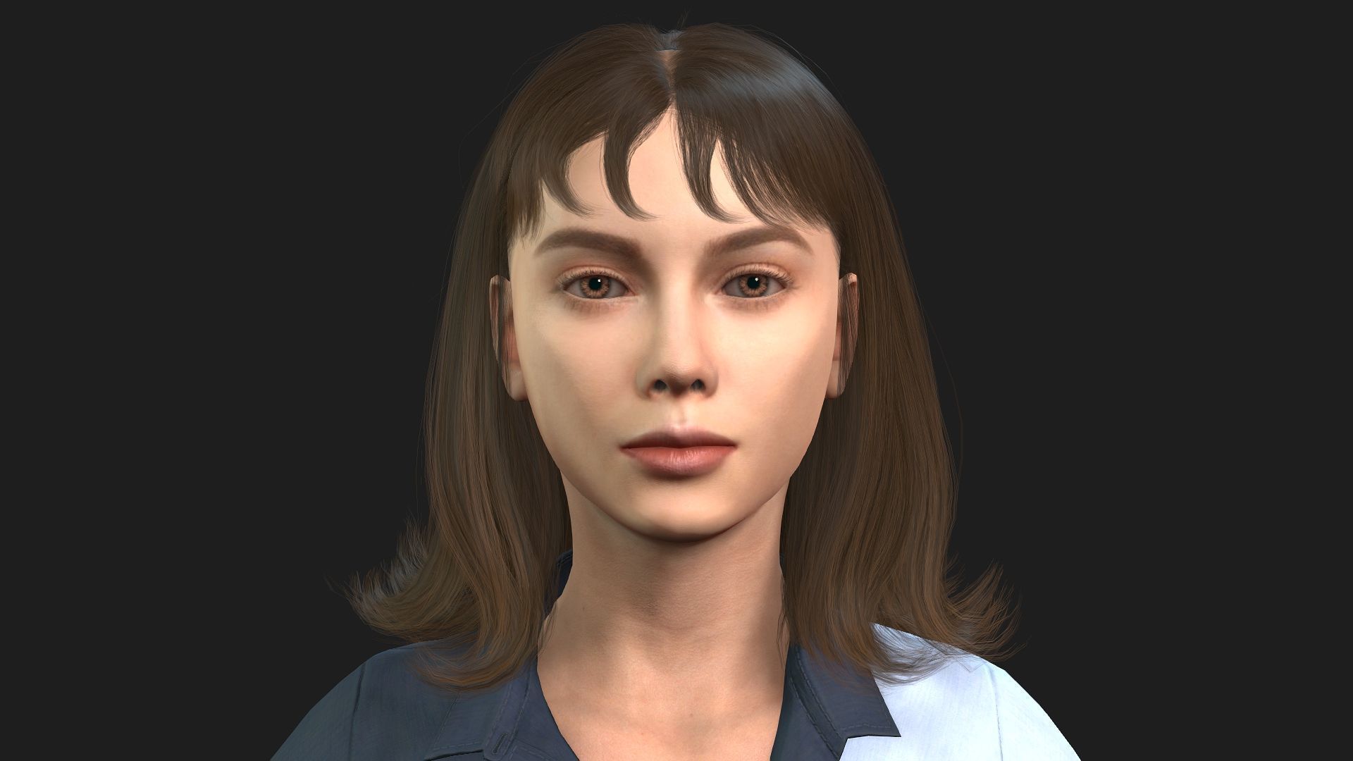 Realistic Woman 3D model_2