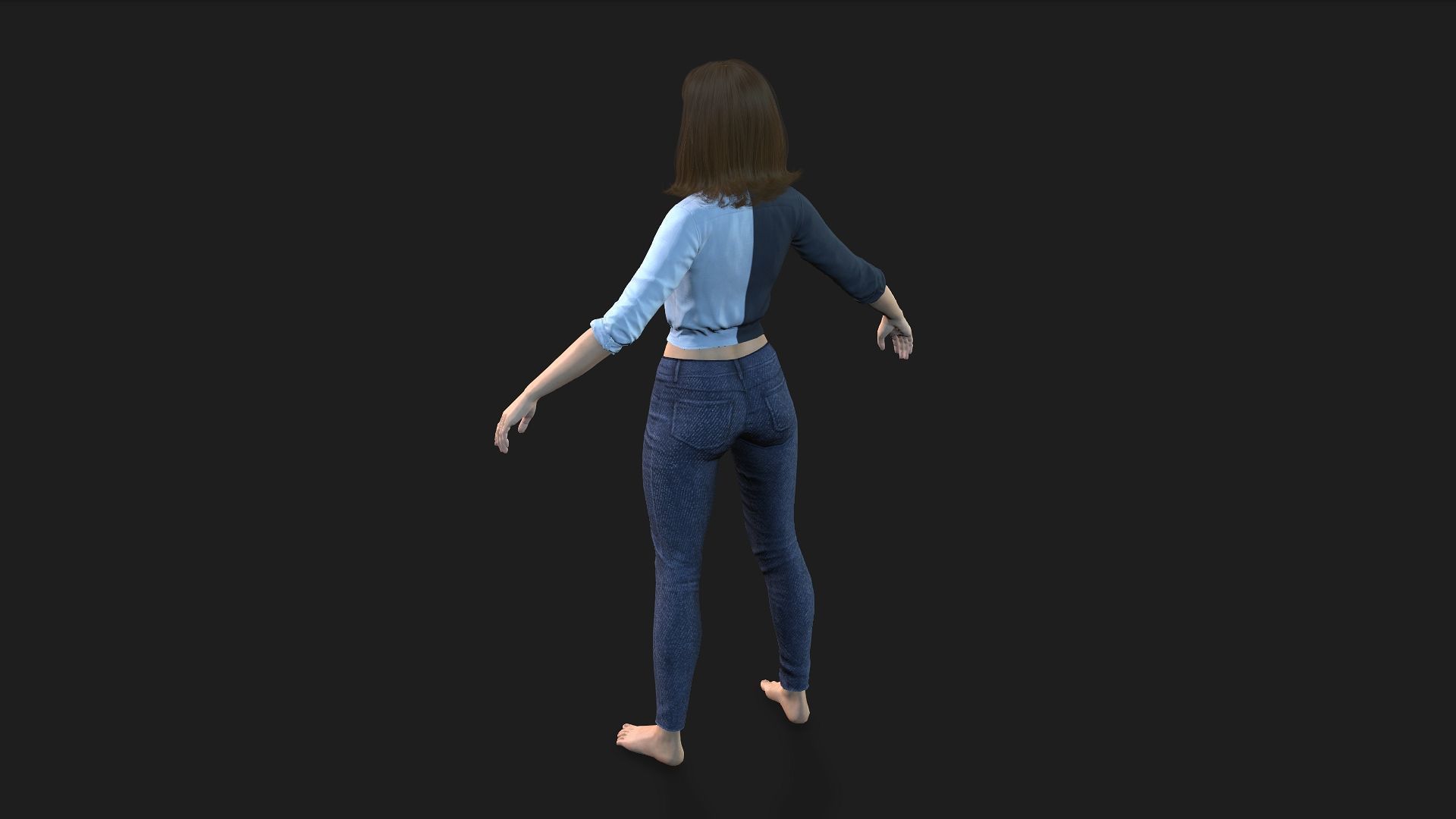 Realistic Woman 3D model_8