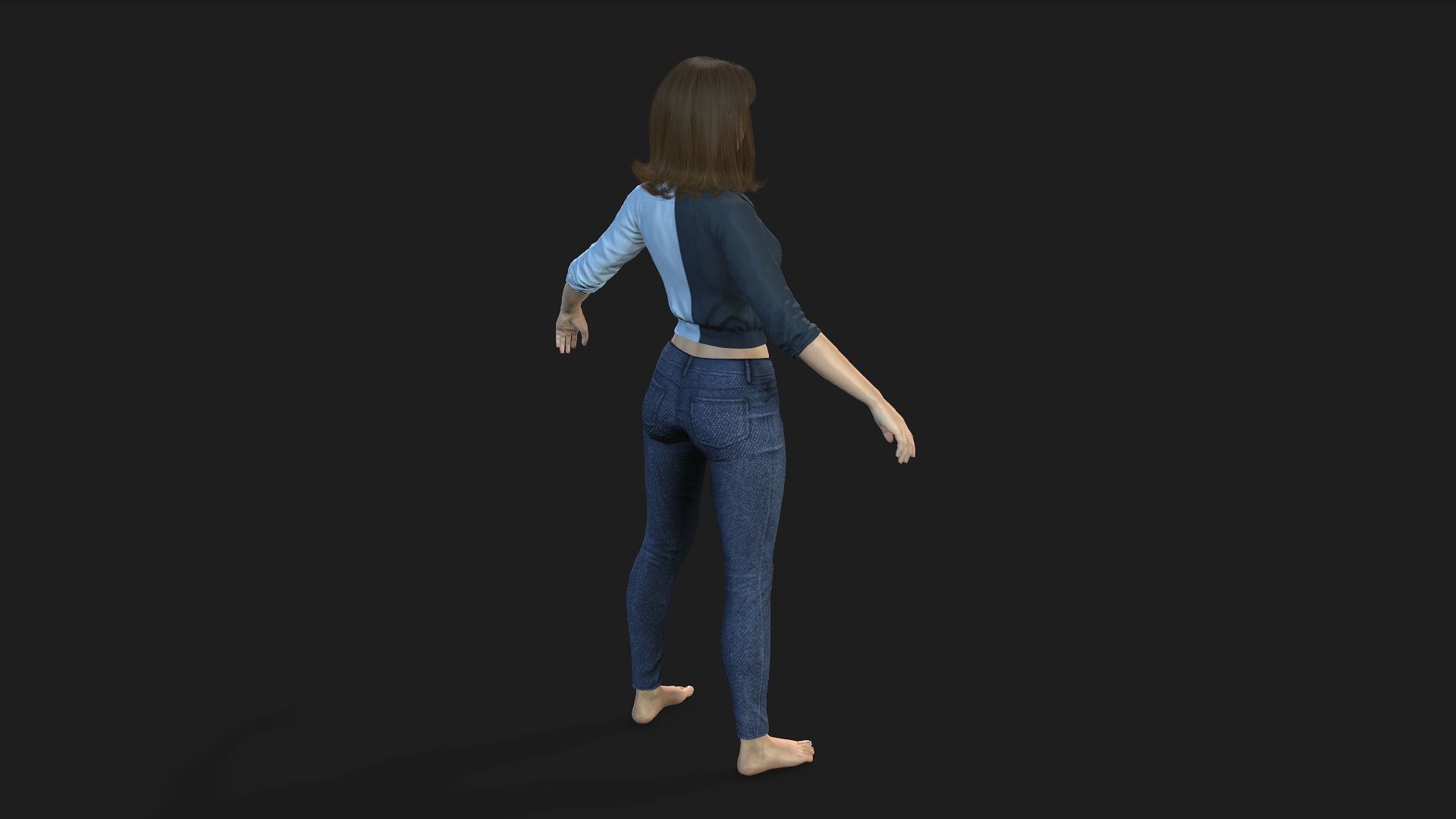 Realistic Woman 3D model_9