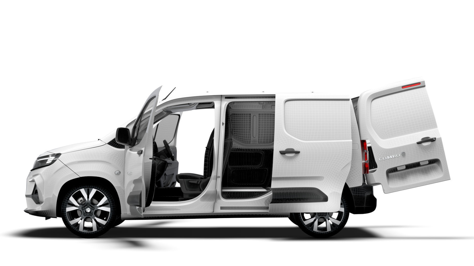 Vauxhall Combo e SWB Van HQInterior 2024 3D model_19