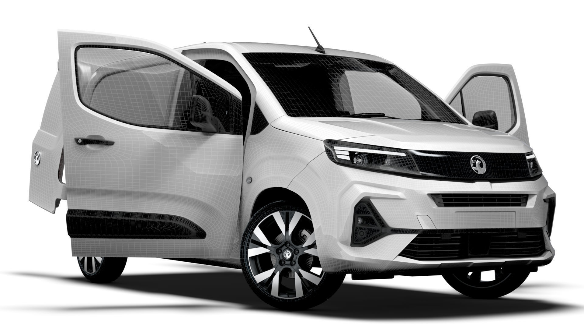 Vauxhall Combo e SWB Van HQInterior 2024 3D model_15