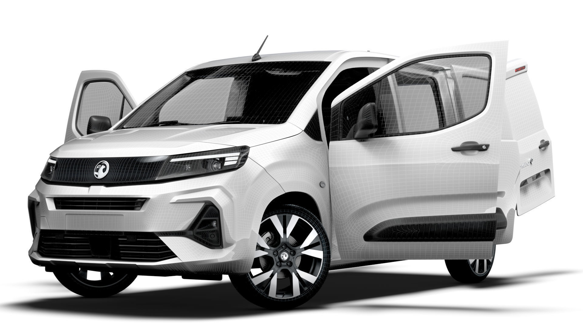 Vauxhall Combo e SWB Van HQInterior 2024 3D model_23