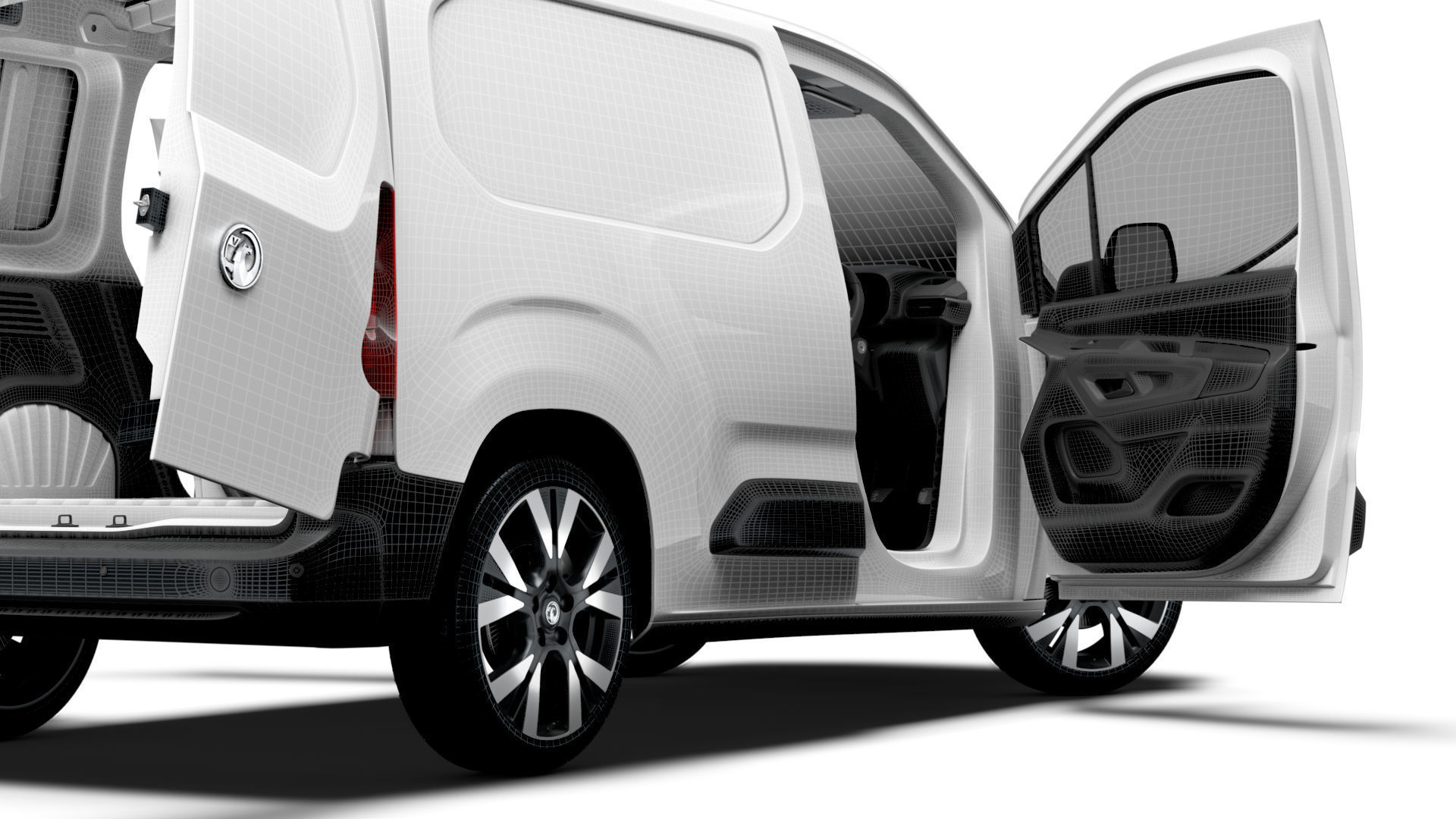 Vauxhall Combo e SWB Van HQInterior 2024 3D model_20