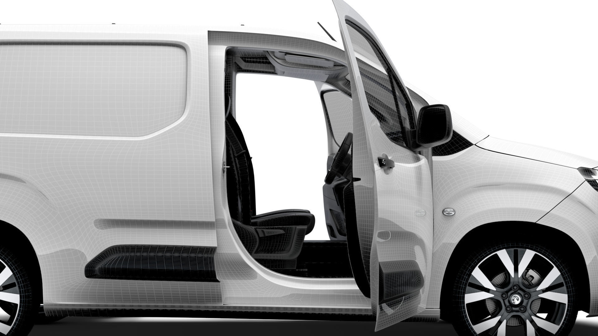 Vauxhall Combo e SWB Van HQInterior 2024 3D model_16