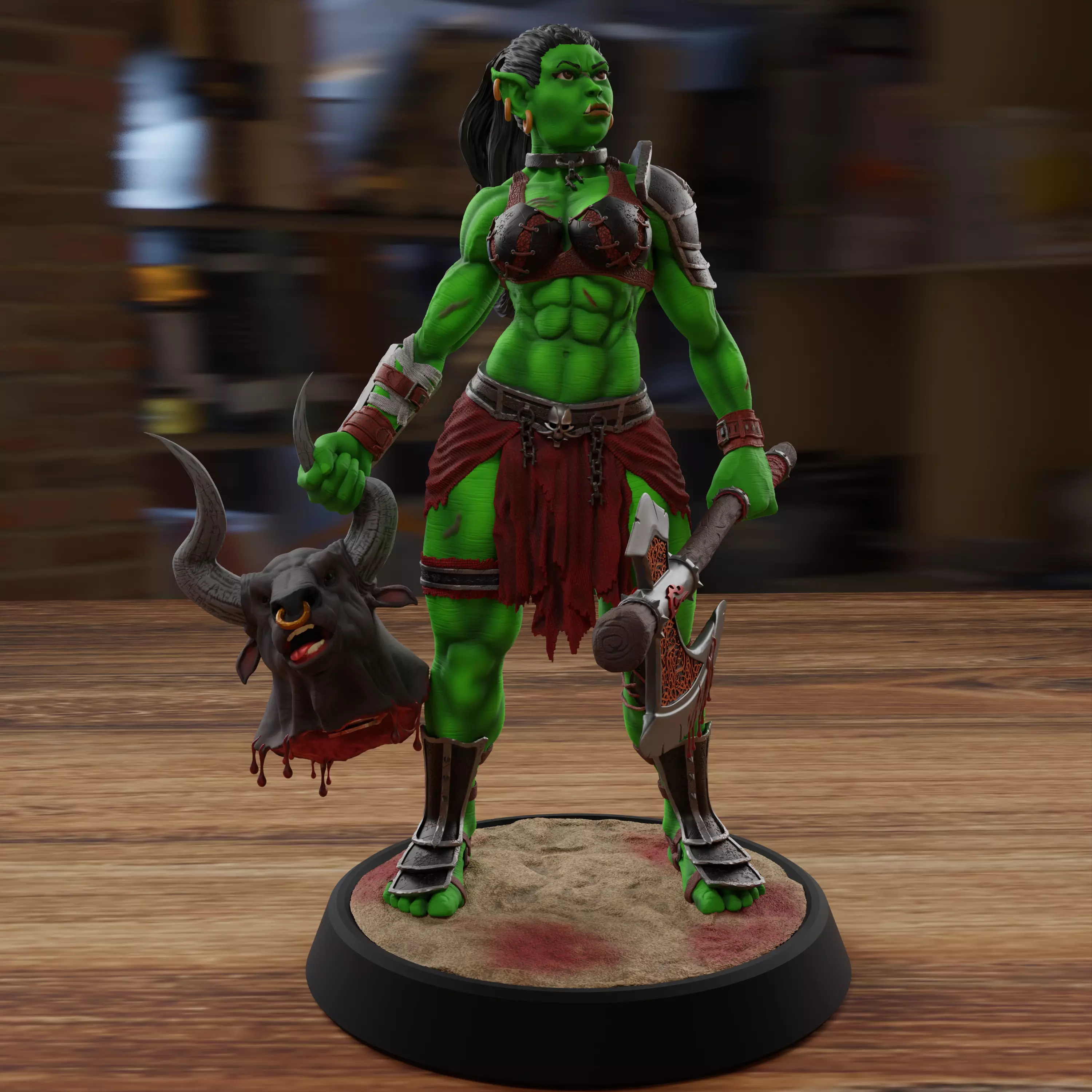 Ravaphine - The Intimidator - Tabletop Orc 3D print model