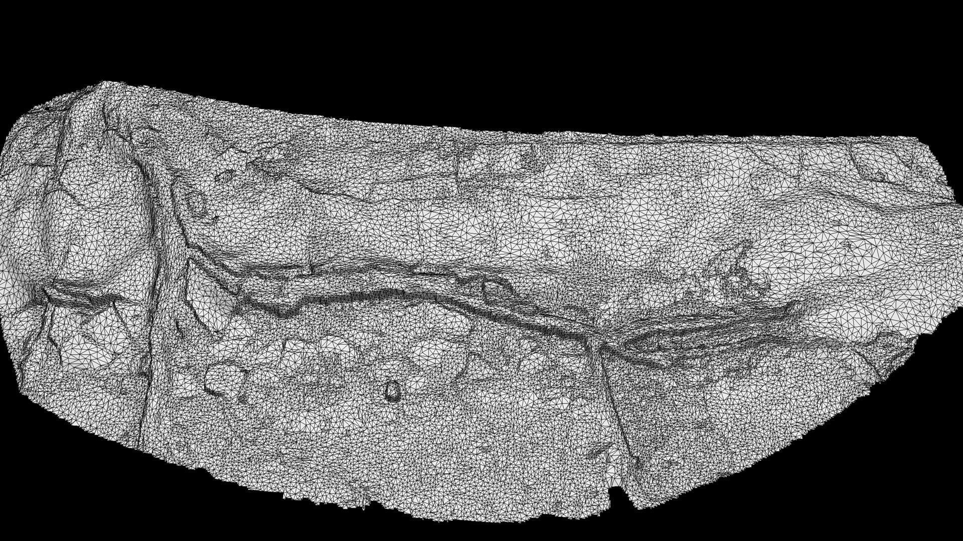 asphalt roots damaged road part5 photogrammetry Low-poly 3D model_4