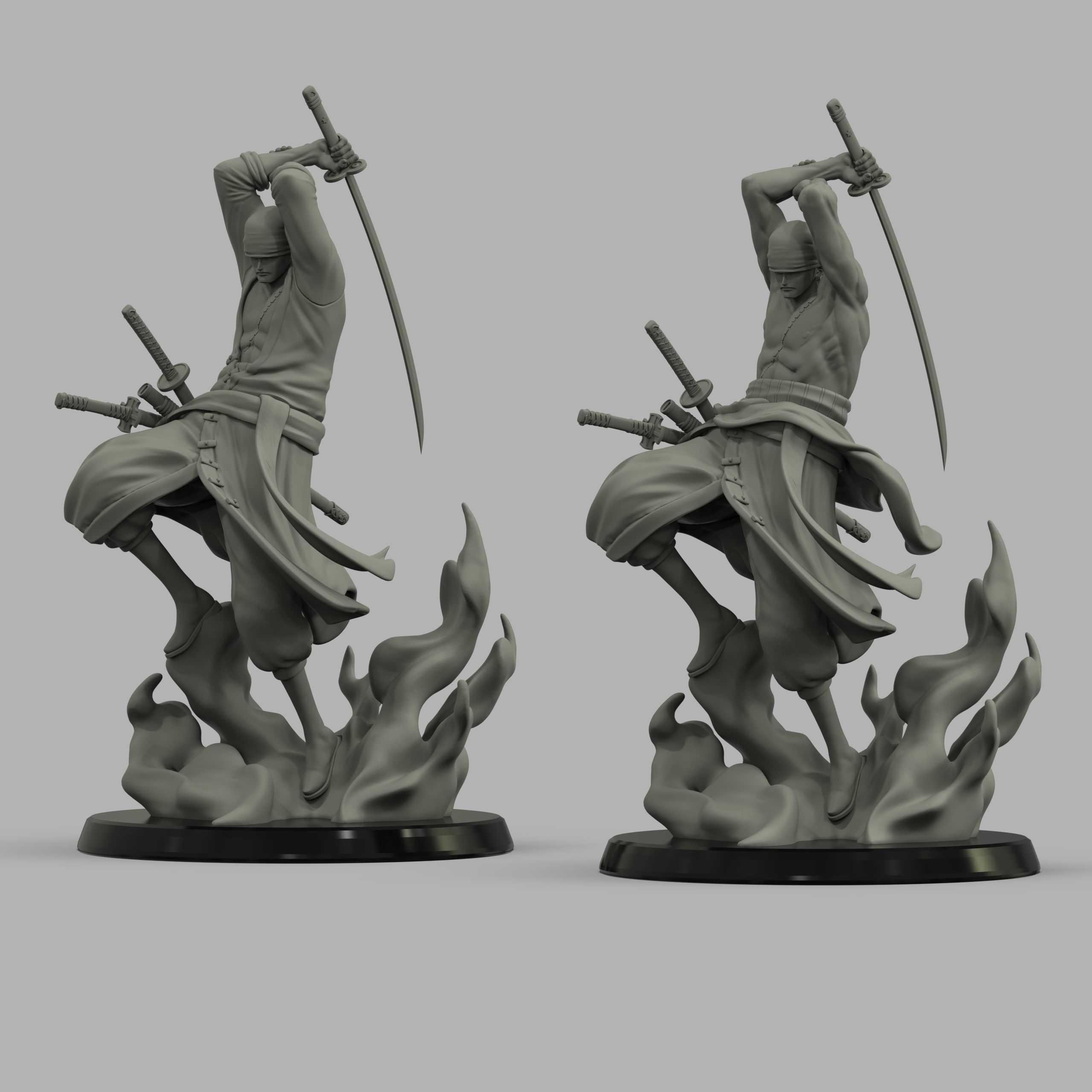 Rononoa Zoro V1 V2 3D print model_1