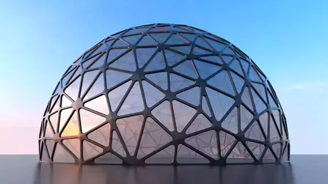Sci-Fi Glass Dome Tessellated windows
