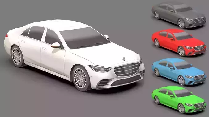 Low-poly Mercedes-Benz 3D Models