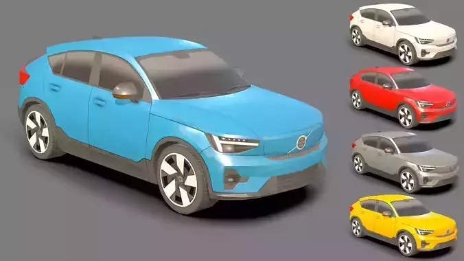 Low-poly Volvo 3D Models