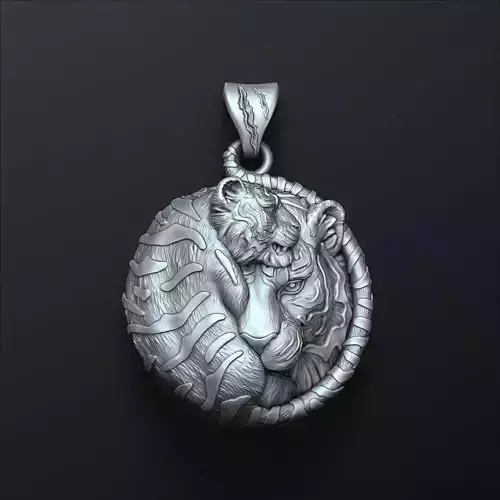 Tigers Pendant 3D print model