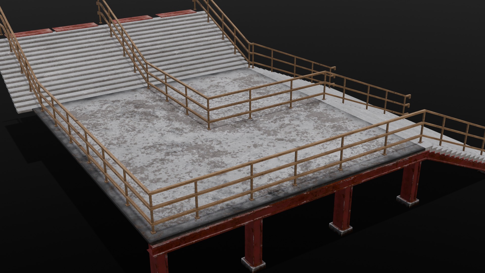 Stair 3D Model Low-poly 3D model_19