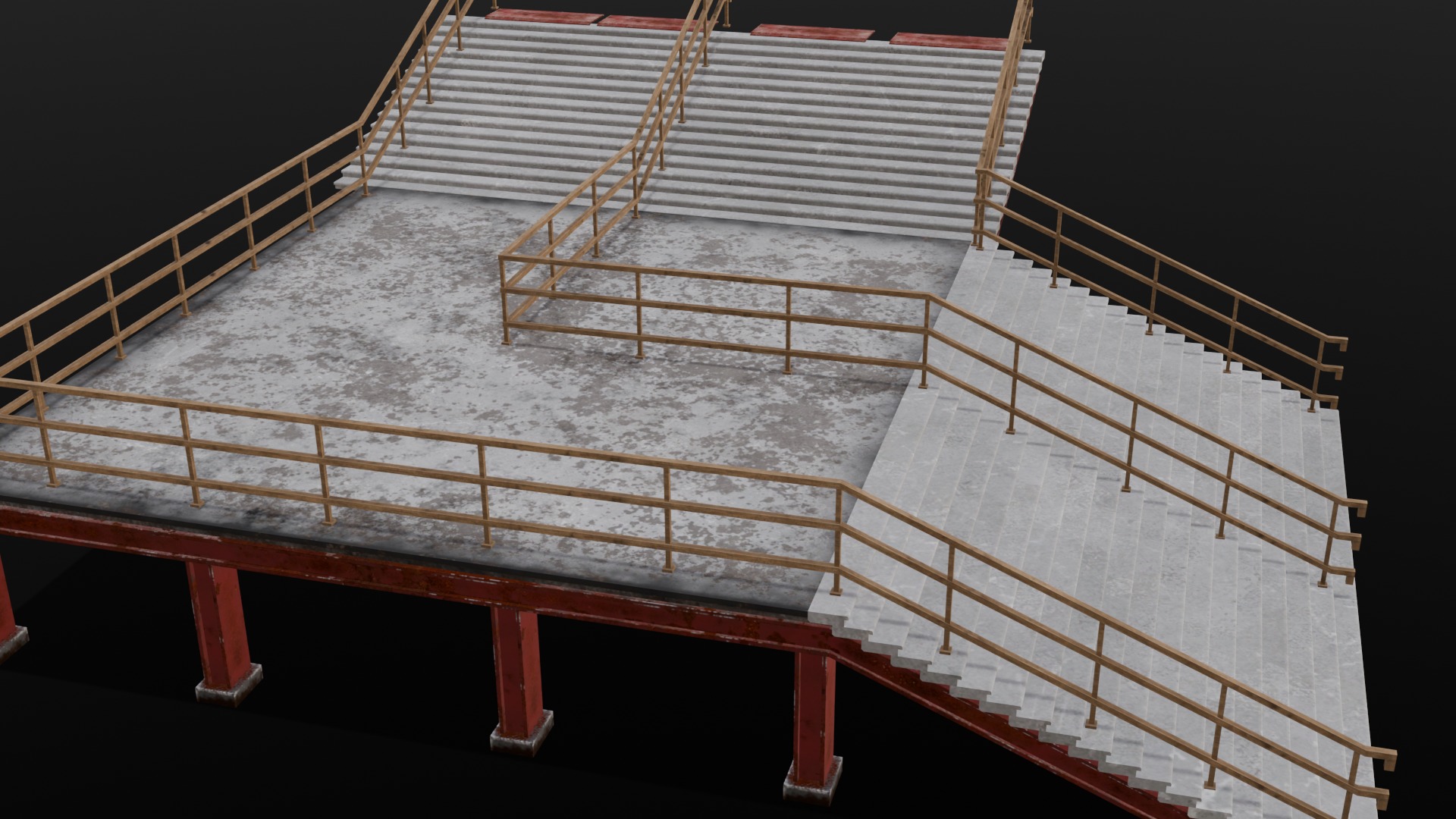 Stair 3D Model Low-poly 3D model_18