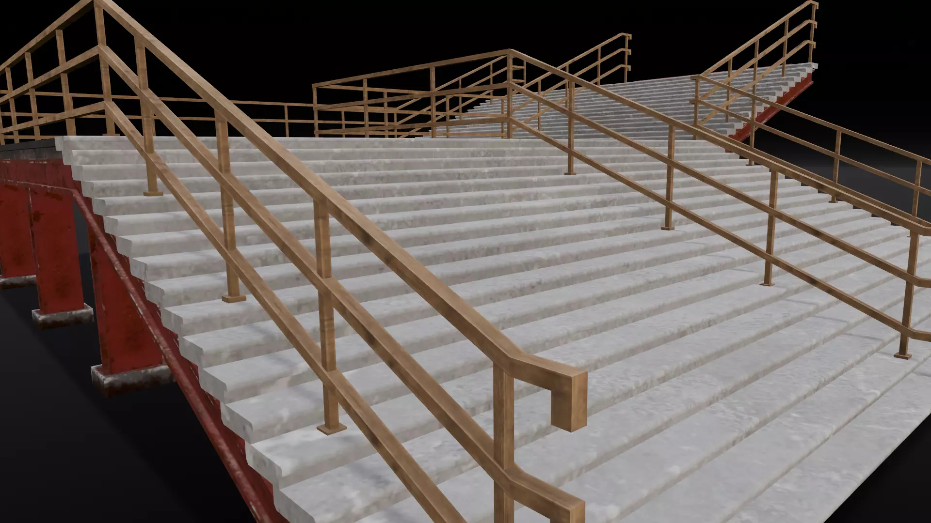 Stair 3D Model Low-poly 3D model_0