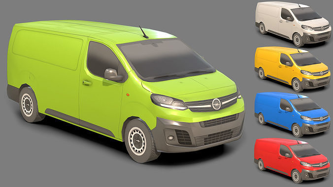  Low-poly Opel Vivaro Cargo 3D Model Low-poly 3D model