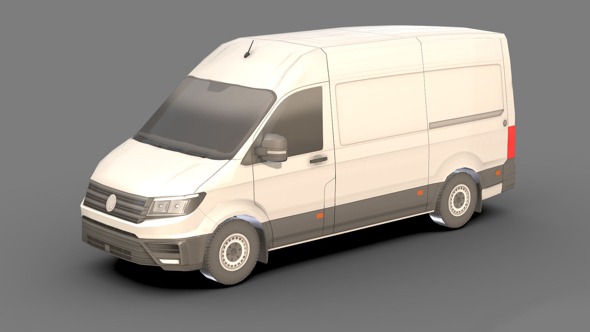 Low-poly Volkswagen Crafter 3D Models Low-poly 3D model_3