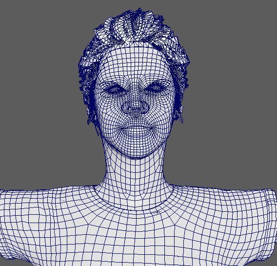 Rihanna Character  Low-poly 3D model_19