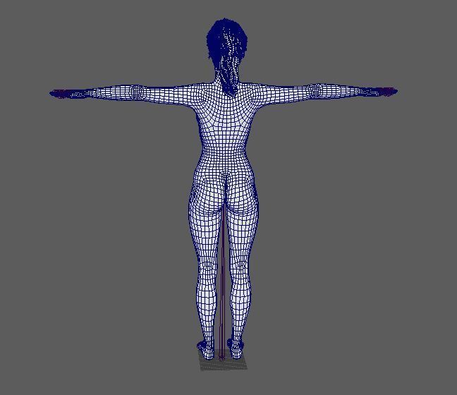 Rihanna Character  Low-poly 3D model_20