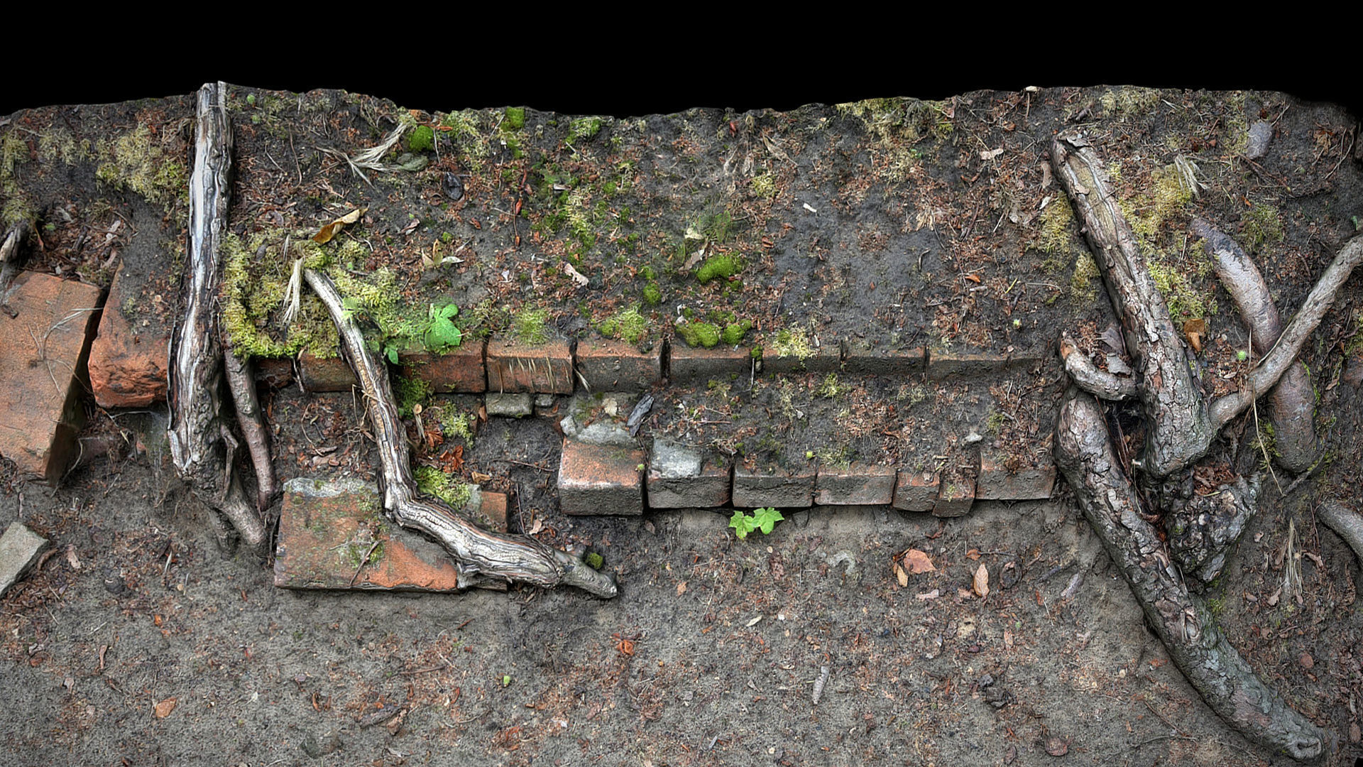 ancient ruins steps arch-element photogrammetry Low-poly 3D model_3