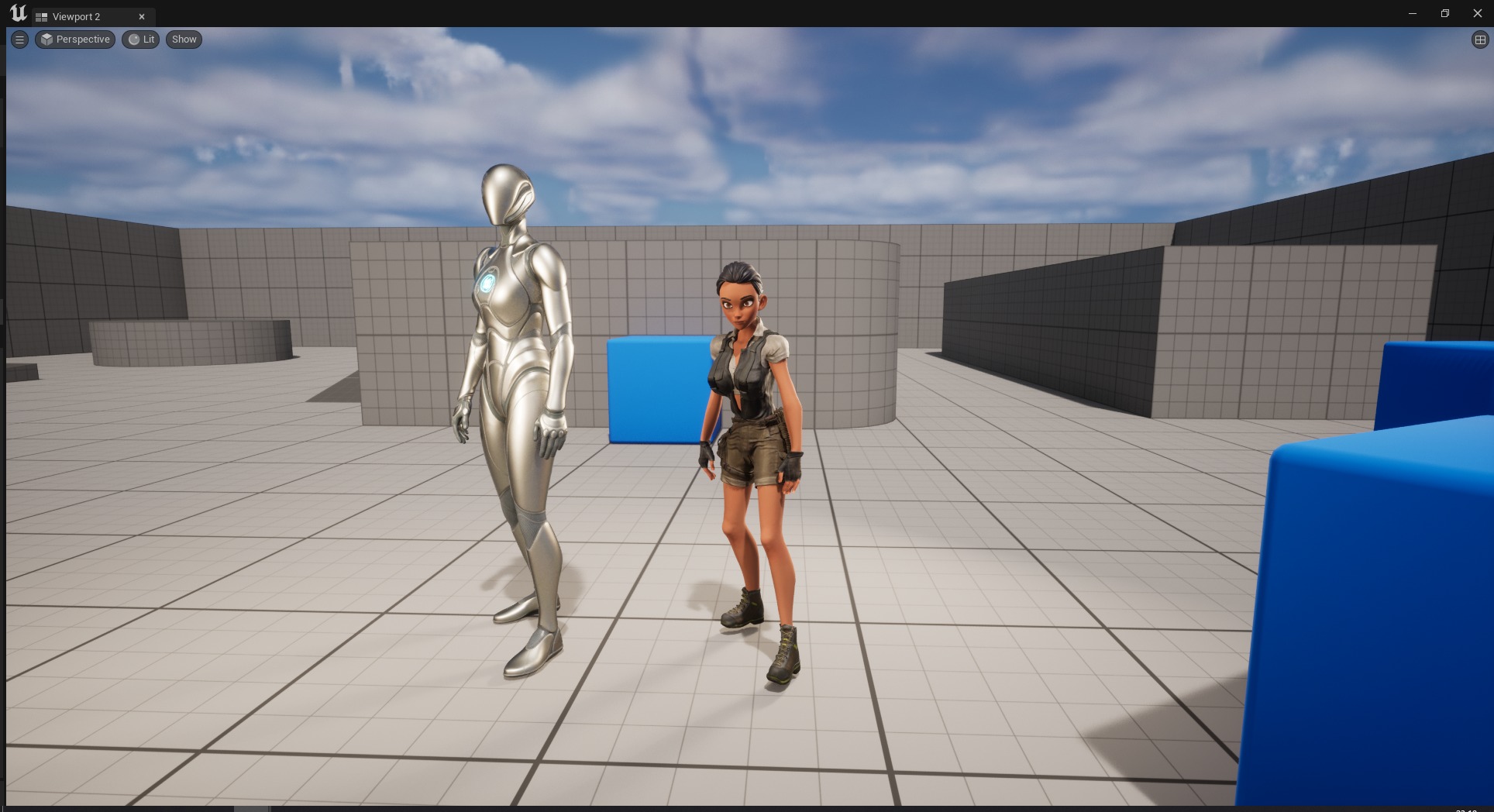 Explorer Adventurous Black Woman with Gear stylized figure Low-poly 3D model_27